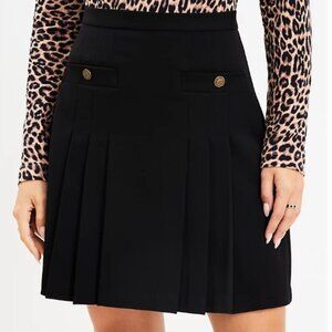 NWT LOFT, Bi-stretch Pleated Pocket Skirt, Size 4
